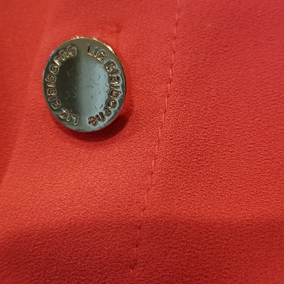 Liz Claiborne peach cute shirt dress size 10 - Picture 4 of 7